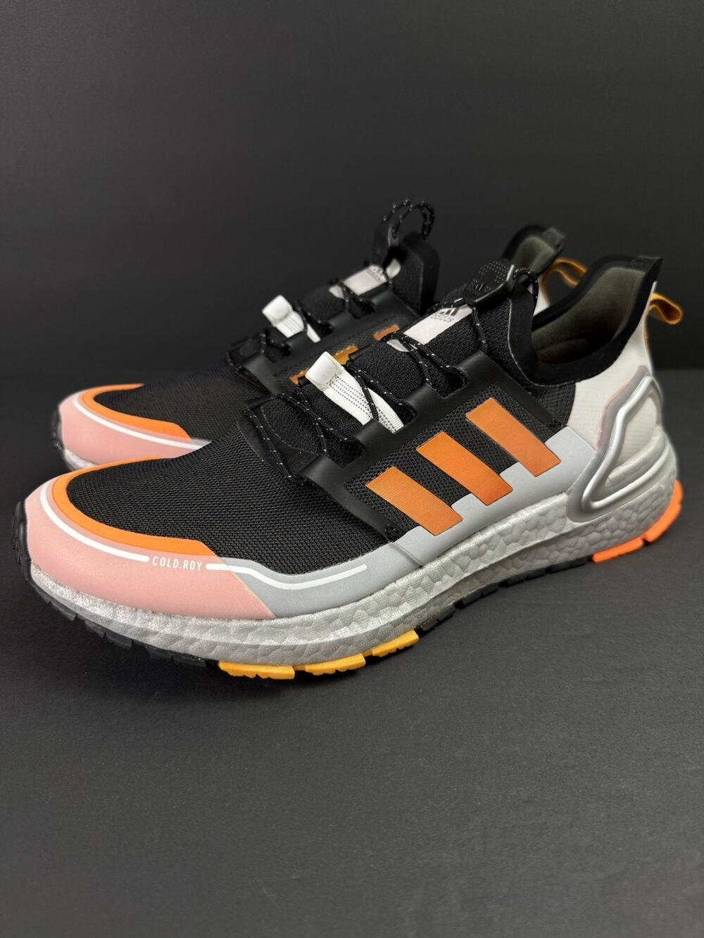 adidas UltraBoost Winter.Rdy FV8363 Men’s 9 Black Signal Orange Running Shoes